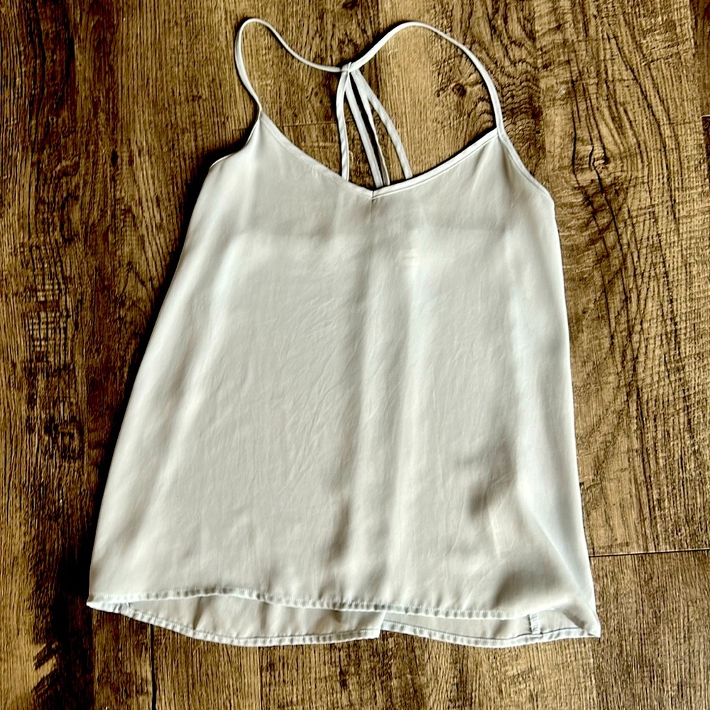 Light blue sheer Abercrombie and Fitch tank top size XS